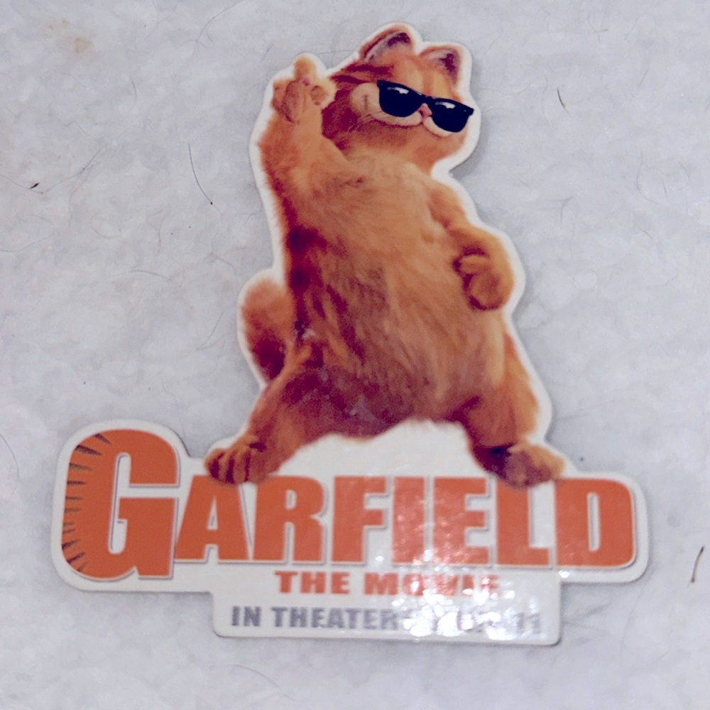 Garfield Pin The Movie Promotional Promo Vintage 2004